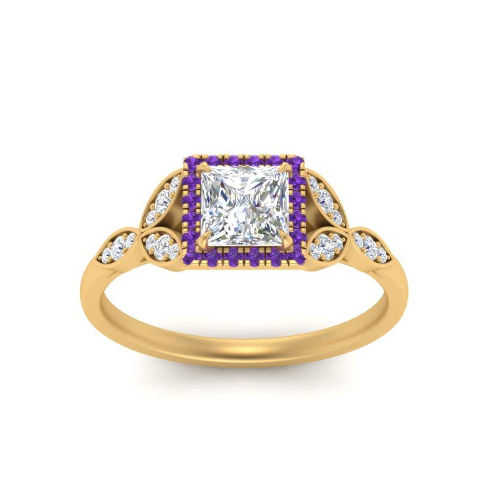 leaves-princess-cut-halo-diamond-engagement-ring-with-purple-topaz-in-yellow-gold-FD9827PRRGVITOANGLE5-NL-YG.jpg?v=1770891286