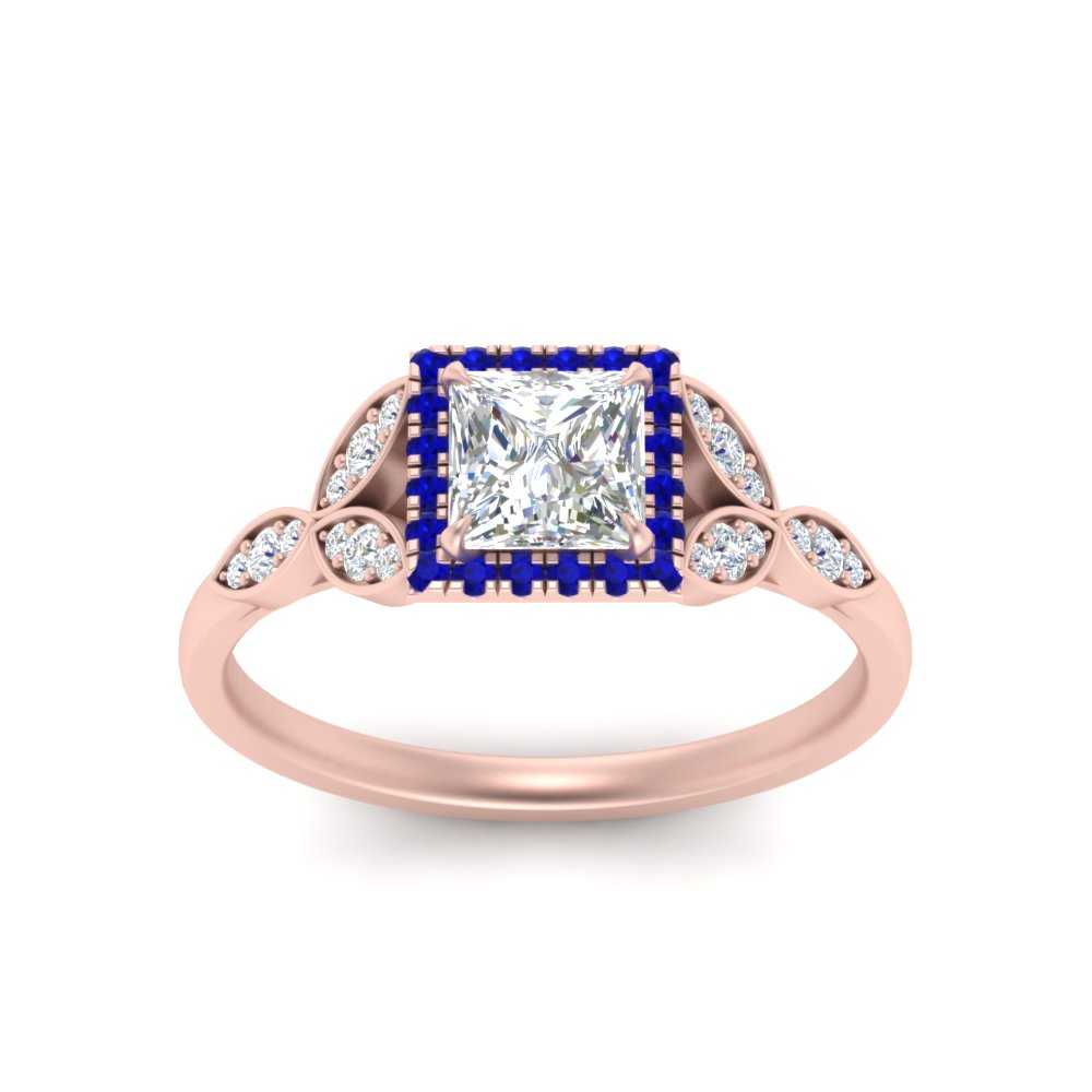 leaves-princess-cut-halo-diamond-engagement-ring-with-sapphire-in-rose-gold-FD9827PRRGSABLANGLE5-NL-RG.jpg?v=1770891287