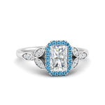 Load image into Gallery viewer, leaves-radiant-cut-halo-diamond-engagement-ring-with-blue-topaz-in-white-gold-FD9827RARGICBLTO-NL-WG.jpg?v=1770891302