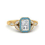 Load image into Gallery viewer, leaves-radiant-cut-halo-diamond-engagement-ring-with-blue-topaz-in-yellow-gold-FD9827RARGICBLTO-NL-YG.jpg?v=1770891303