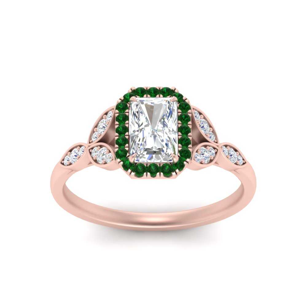 leaves-radiant-cut-halo-diamond-engagement-ring-with-emerald-in-rose-gold-FD9827RARGEMGRANGLE5-NL-RG.jpg?v=1770891304