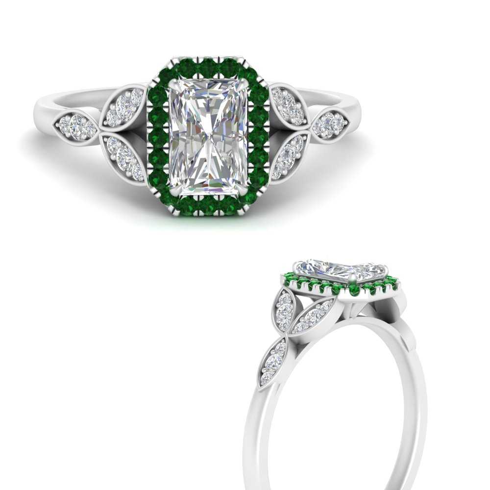 leaves-radiant-cut-halo-diamond-engagement-ring-with-emerald-in-white-gold-FD9827RARGEMGRANGLE3-NL-WG.jpg?v=1770891303