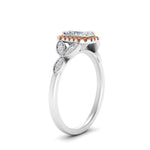 Load image into Gallery viewer, leaves-radiant-cut-halo-diamond-engagement-ring-with-orange-sapphire-in-white-gold-FD9827RARGSAORANGLE2-NL-WG.jpg?v=1770891302