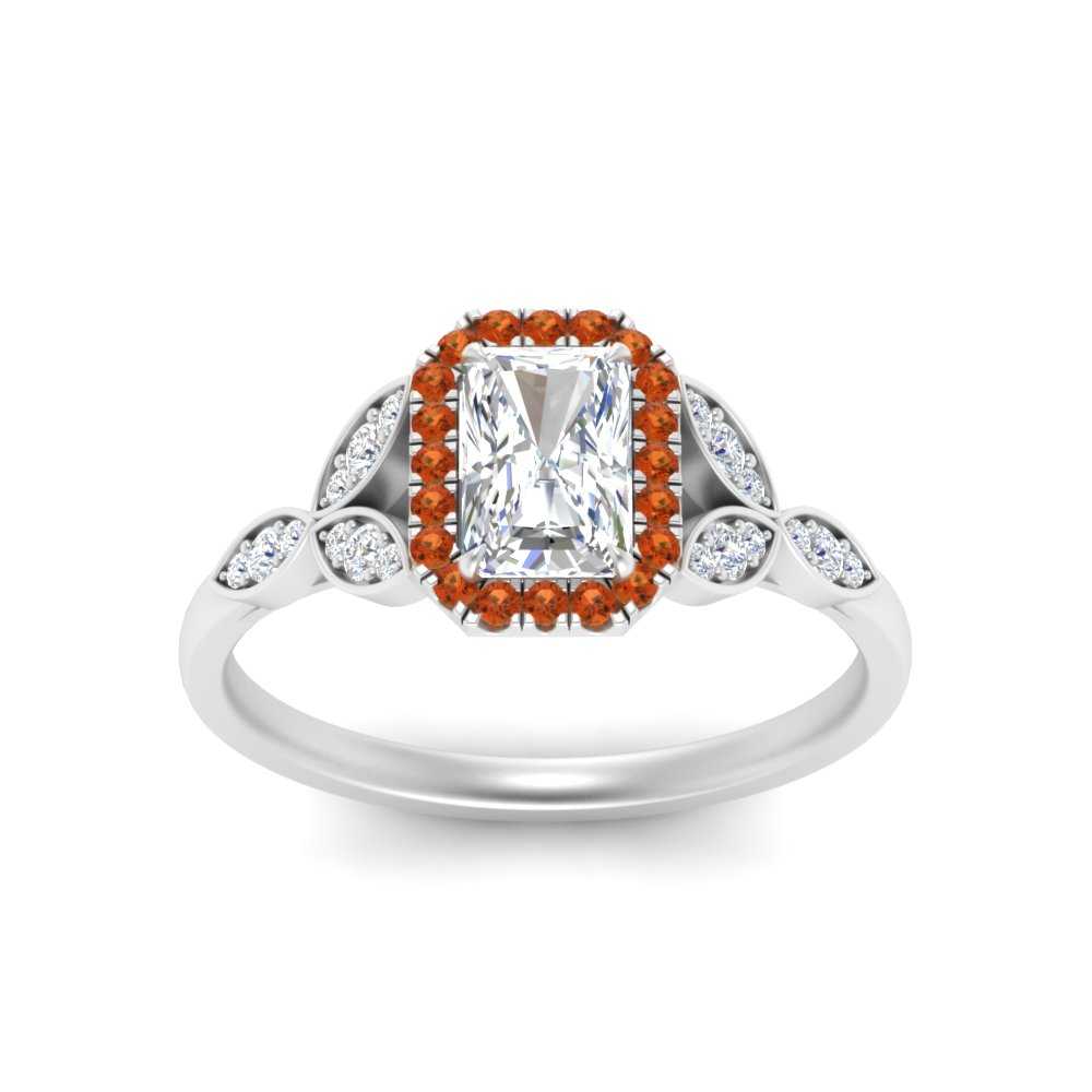 leaves-radiant-cut-halo-diamond-engagement-ring-with-orange-sapphire-in-white-gold-FD9827RARGSAORANGLE5-NL-WG.jpg?v=1770891303