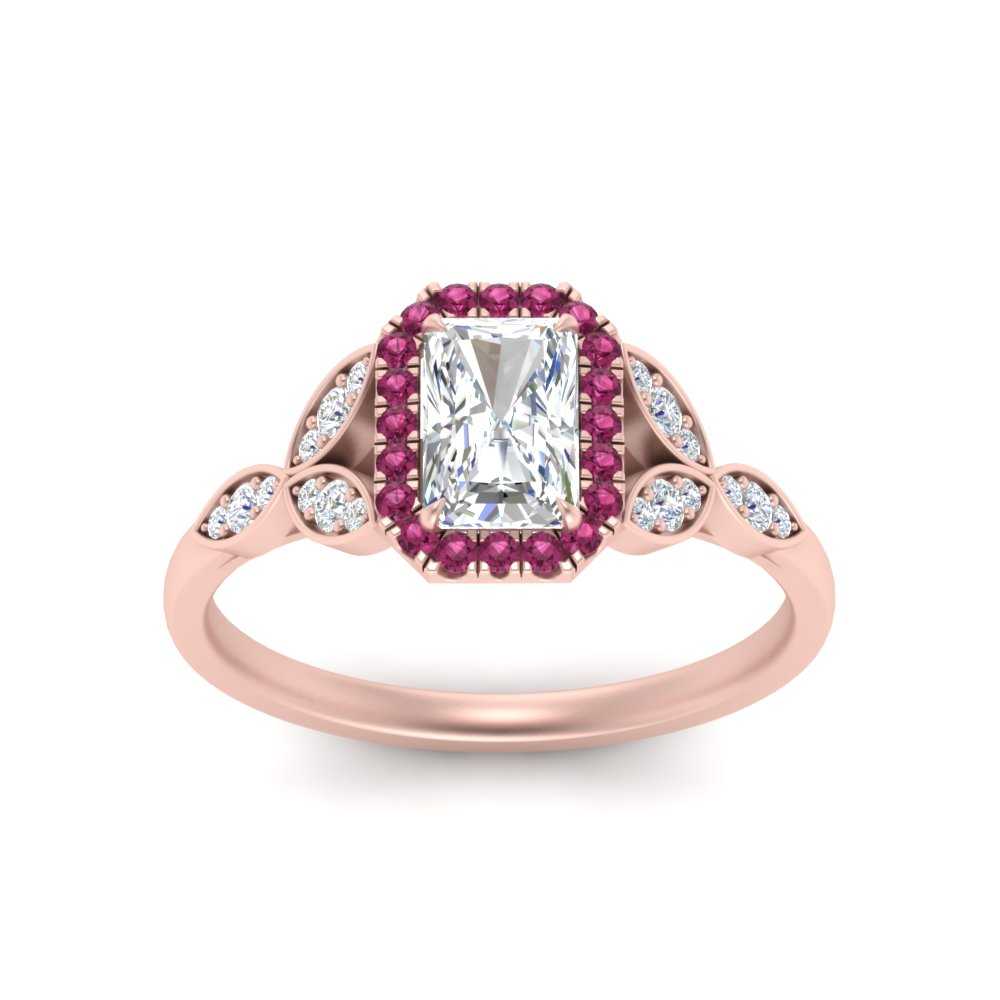 leaves-radiant-cut-halo-diamond-engagement-ring-with-pink-sapphire-in-rose-gold-FD9827RARGSADRPIANGLE5-NL-RG.jpg?v=1770891303