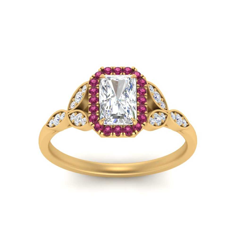 leaves-radiant-cut-halo-diamond-engagement-ring-with-pink-sapphire-in-yellow-gold-FD9827RARGSADRPIANGLE5-NL-YG.jpg?v=1770891303