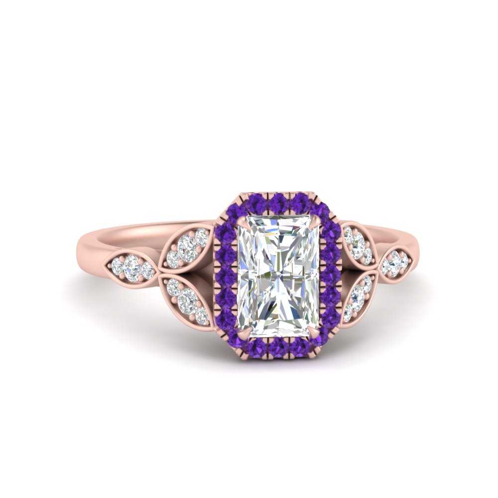 leaves-radiant-cut-halo-diamond-engagement-ring-with-purple-topaz-in-rose-gold-FD9827RARGVITO-NL-RG.jpg?v=1770891303