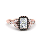 Load image into Gallery viewer, leaves-radiant-cut-halo-engagement-ring-with-black-diamond-in-rose-gold-FD9827RARGBLACK-NL-RG.jpg?v=1770891303