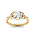 Load image into Gallery viewer, leaves-round-cut-halo-diamond-engagement-ring-in-yellow-gold-FD9827RORANGLE5-NL-YG.jpg?v=1770891317