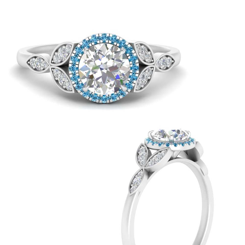 leaves-round-cut-halo-diamond-engagement-ring-with-blue-topaz-in-white-gold-FD9827RORGICBLTOANGLE3-NL-WG.jpg?v=1770891318