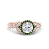 Load image into Gallery viewer, leaves-round-cut-halo-diamond-engagement-ring-with-emerald-in-rose-gold-FD9827RORGEMGR-NL-RG.jpg?v=1770891318