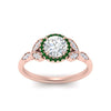 Load image into Gallery viewer, leaves-round-cut-halo-diamond-engagement-ring-with-emerald-in-rose-gold-FD9827RORGEMGRANGLE5-NL-RG.jpg?v=1770891317