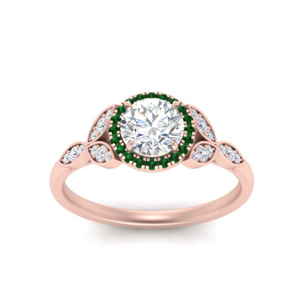 leaves-round-cut-halo-diamond-engagement-ring-with-emerald-in-rose-gold-FD9827RORGEMGRANGLE5-NL-RG.jpg?v=1770891317