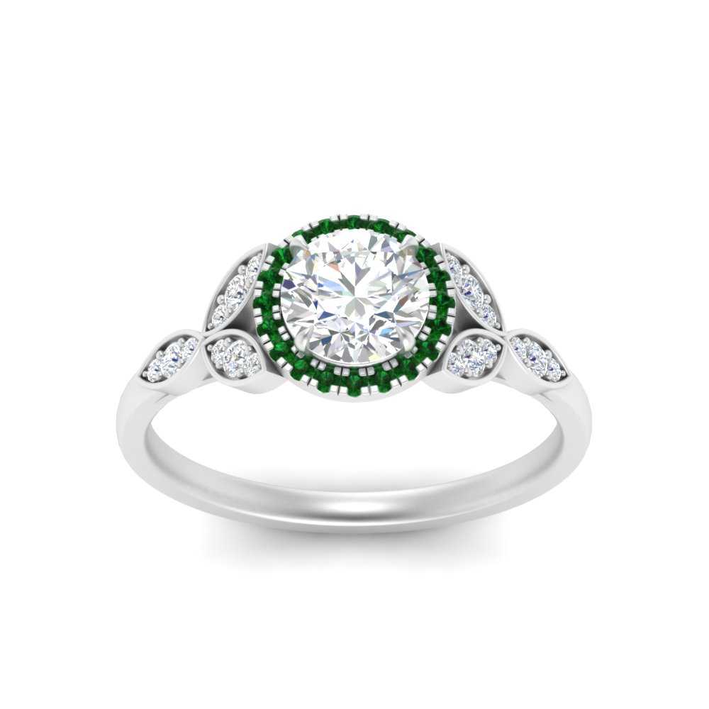 leaves-round-cut-halo-diamond-engagement-ring-with-emerald-in-white-gold-FD9827RORGEMGRANGLE5-NL-WG.jpg?v=1770891318