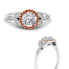 Load image into Gallery viewer, leaves-round-cut-halo-diamond-engagement-ring-with-orange-sapphire-in-white-gold-FD9827RORGSAORANGLE3-NL-WG.jpg?v=1770891318