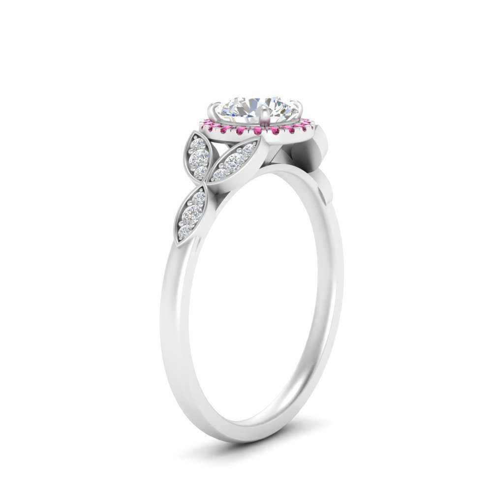 leaves-round-cut-halo-diamond-engagement-ring-with-pink-sapphire-in-white-gold-FD9827RORGSADRPIANGLE2-NL-WG.jpg?v=1770891318