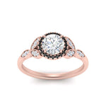 Load image into Gallery viewer, leaves-round-cut-halo-engagement-ring-with-black-diamond-in-rose-gold-FD9827RORGBLACKANGLE5-NL-RG.jpg?v=1770891318