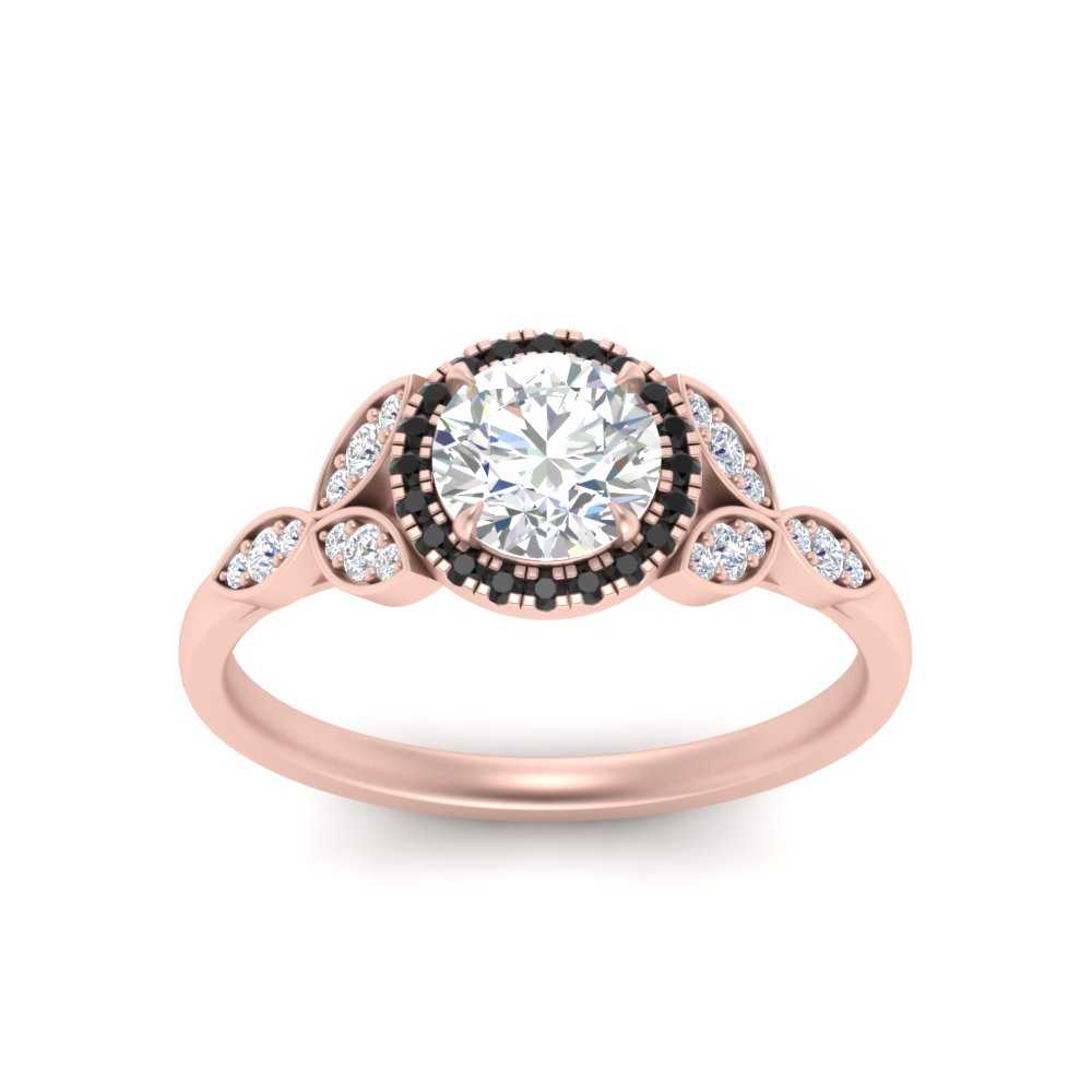 leaves-round-cut-halo-engagement-ring-with-black-diamond-in-rose-gold-FD9827RORGBLACKANGLE5-NL-RG.jpg?v=1770891318
