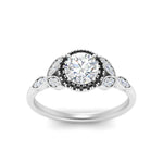 Load image into Gallery viewer, leaves-round-cut-halo-engagement-ring-with-black-diamond-in-white-gold-FD9827RORGBLACKANGLE5-NL-WG.jpg?v=1770891317