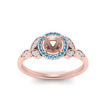 Load image into Gallery viewer, leaves-semi-mount-halo-diamond-engagement-ring-with-blue-topaz-in-rose-gold-FD9827SMRGICBLTOANGLE5-NL-RG.jpg?v=1770891423