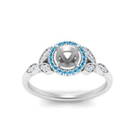 Load image into Gallery viewer, leaves-semi-mount-halo-diamond-engagement-ring-with-blue-topaz-in-white-gold-FD9827SMRGICBLTOANGLE5-NL-WG.jpg?v=1770891423