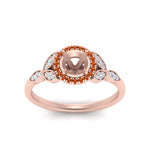 Load image into Gallery viewer, leaves-semi-mount-halo-diamond-engagement-ring-with-orange-sapphire-in-rose-gold-FD9827SMRGSAORANGLE5-NL-RG.jpg?v=1770891424