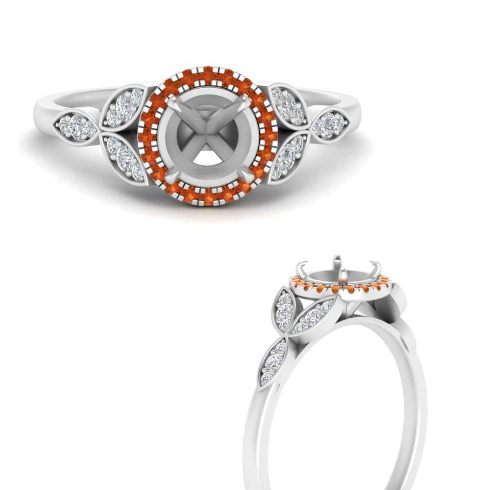 leaves-semi-mount-halo-diamond-engagement-ring-with-orange-sapphire-in-white-gold-FD9827SMRGSAORANGLE3-NL-WG.jpg?v=1770891423