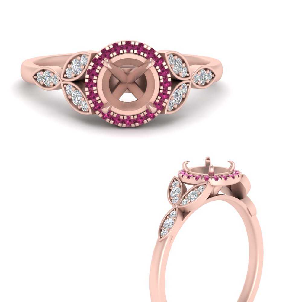 leaves-semi-mount-halo-diamond-engagement-ring-with-pink-sapphire-in-rose-gold-FD9827SMRGSADRPIANGLE3-NL-RG.jpg?v=1770891423
