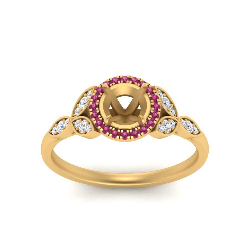 leaves-semi-mount-halo-diamond-engagement-ring-with-pink-sapphire-in-yellow-gold-FD9827SMRGSADRPIANGLE5-NL-YG.jpg?v=1770891423