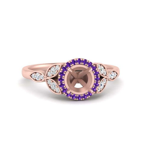 leaves-semi-mount-halo-diamond-engagement-ring-with-purple-topaz-in-rose-gold-FD9827SMRGVITO-NL-RG.jpg?v=1770891423