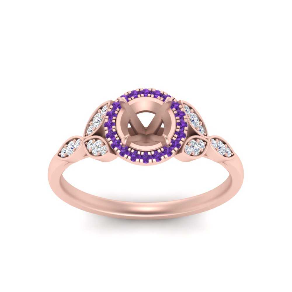 leaves-semi-mount-halo-diamond-engagement-ring-with-purple-topaz-in-rose-gold-FD9827SMRGVITOANGLE5-NL-RG.jpg?v=1770891423