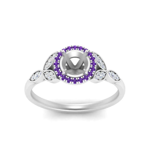 leaves-semi-mount-halo-diamond-engagement-ring-with-purple-topaz-in-white-gold-FD9827SMRGVITOANGLE5-NL-WG.jpg?v=1770891423