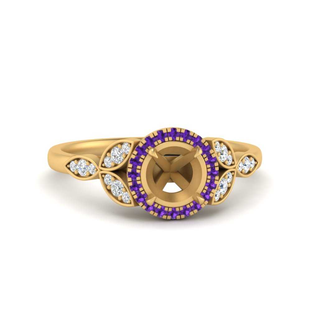 leaves-semi-mount-halo-diamond-engagement-ring-with-purple-topaz-in-yellow-gold-FD9827SMRGVITO-NL-YG.jpg?v=1770891423