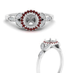 Load image into Gallery viewer, leaves-semi-mount-halo-diamond-engagement-ring-with-ruby-in-white-gold-FD9827SMRGRUDRANGLE3-NL-WG.jpg?v=1770891423