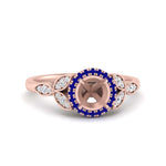 Load image into Gallery viewer, leaves-semi-mount-halo-diamond-engagement-ring-with-sapphire-in-rose-gold-FD9827SMRGSABL-NL-RG.jpg?v=1770891423