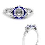 Load image into Gallery viewer, leaves-semi-mount-halo-diamond-engagement-ring-with-sapphire-in-white-gold-FD9827SMRGSABLANGLE3-NL-WG.jpg?v=1770891423