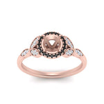 Load image into Gallery viewer, leaves-semi-mount-halo-engagement-ring-with-black-diamond-in-rose-gold-FD9827SMRGBLACKANGLE5-NL-RG.jpg?v=1770891423