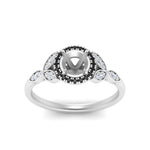 Load image into Gallery viewer, leaves-semi-mount-halo-engagement-ring-with-black-diamond-in-white-gold-FD9827SMRGBLACKANGLE5-NL-WG.jpg?v=1770891422