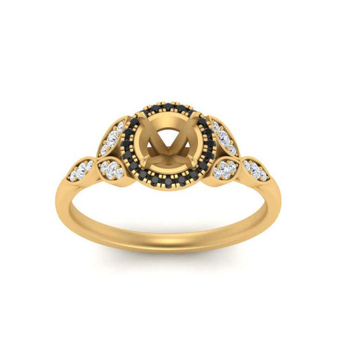 leaves-semi-mount-halo-engagement-ring-with-black-diamond-in-yellow-gold-FD9827SMRGBLACKANGLE5-NL-YG.jpg?v=1770891423