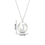 Load image into Gallery viewer, letter-j-pendant-on-chain-in-white-gold-FDPD11312JANGLE1-NL-WG-HW
