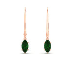 Load image into Gallery viewer, lever-back-2-carat-marquise-drop-emerald-earrings-in-rose-gold-FDEAR11236MQGEMGR-2.00CT-NL-RG.jpg
