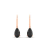 Load image into Gallery viewer, lever-back-2-carat-pear-black-onyx-studs-earring-in-rose-gold-FDEAR9225PEGBLACK-2.00CT-NL-RG