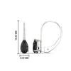 Load image into Gallery viewer, lever-back-2-carat-pear-black-onyx-studs-earring-in-white-gold-FDEAR9225PEGBLACK-2.00CT-NL-WG