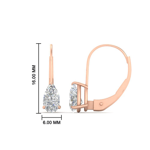 lever-back-2-carat-pear-diamond-studs-earring-in-rose-gold-FDEAR9225PE-2.00CT-NL-RG