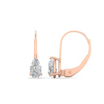 Load image into Gallery viewer, lever-back-2-carat-pear-diamond-studs-earring-in-rose-gold-FDEAR9225PE-2.00CT-NL-RG
