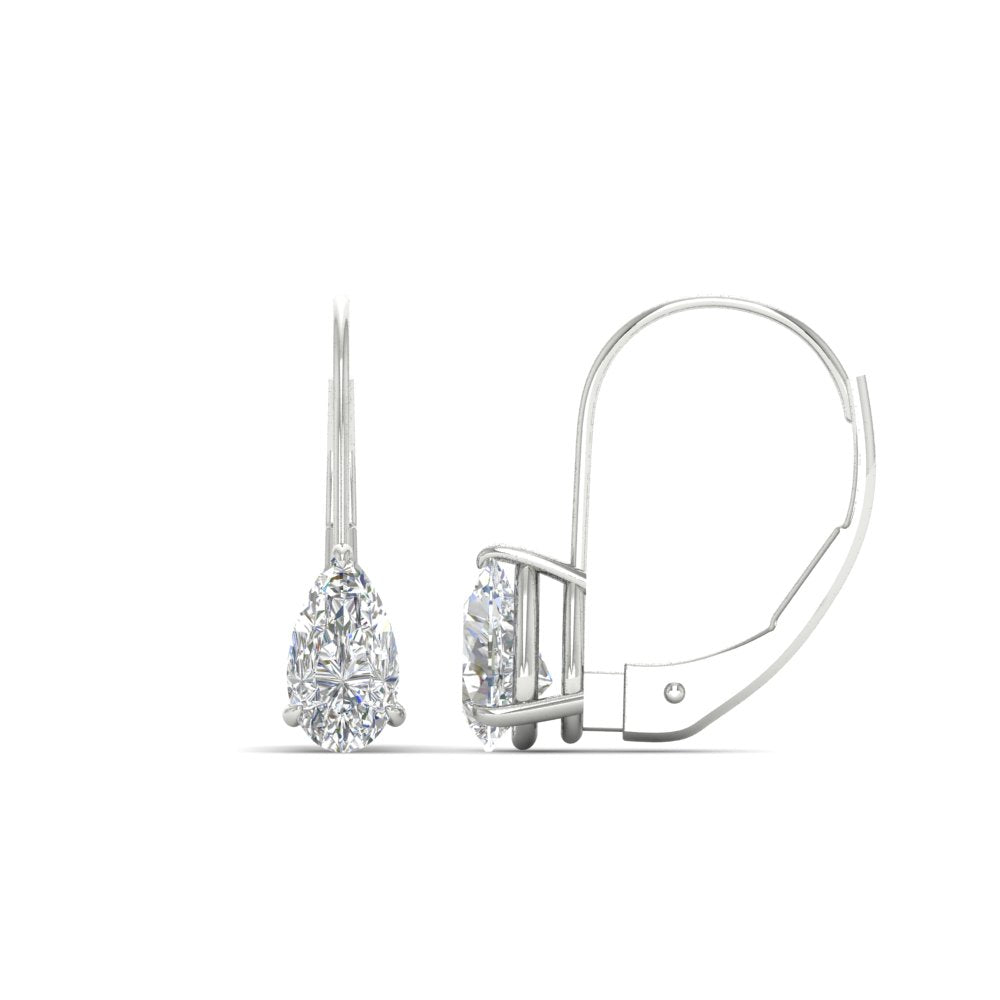 lever-back-2-carat-pear-diamond-studs-earring-in-white-gold-FDEAR9225PE-2.00CT-NL-WG