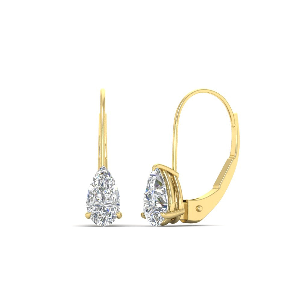 lever-back-2-carat-pear-diamond-studs-earring-in-yellow-gold-FDEAR9225PE-2.00CT-NL-YG