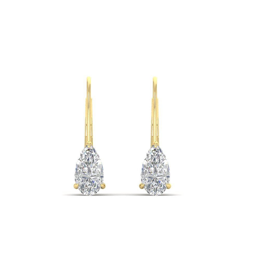 lever-back-2-carat-pear-diamond-studs-earring-in-yellow-gold-FDEAR9225PE-2.00CT-NL-YG