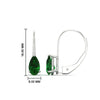 Load image into Gallery viewer, lever-back-2-carat-pear-emerald-studs-earring-in-white-gold-FDEAR9225PEGEMGR-2.00CT-NL-WG