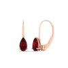 Load image into Gallery viewer, lever-back-2-carat-pear-ruby-studs-earring-in-rose-gold-FDEAR9225PEGRUDR-2.00CT-NL-RG
